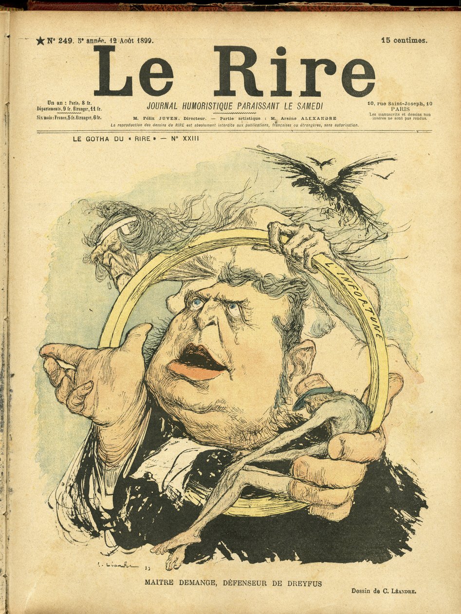 رسم توضيحي لتشارلز ليندر (1862-1934) لغلاف Le Rire بواسطة تشارلز ليندر