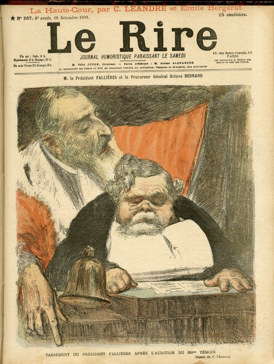 رسم توضيحي لتشارلز ليندر (1862-1934) لغلاف Le Rire بواسطة تشارلز ليندر