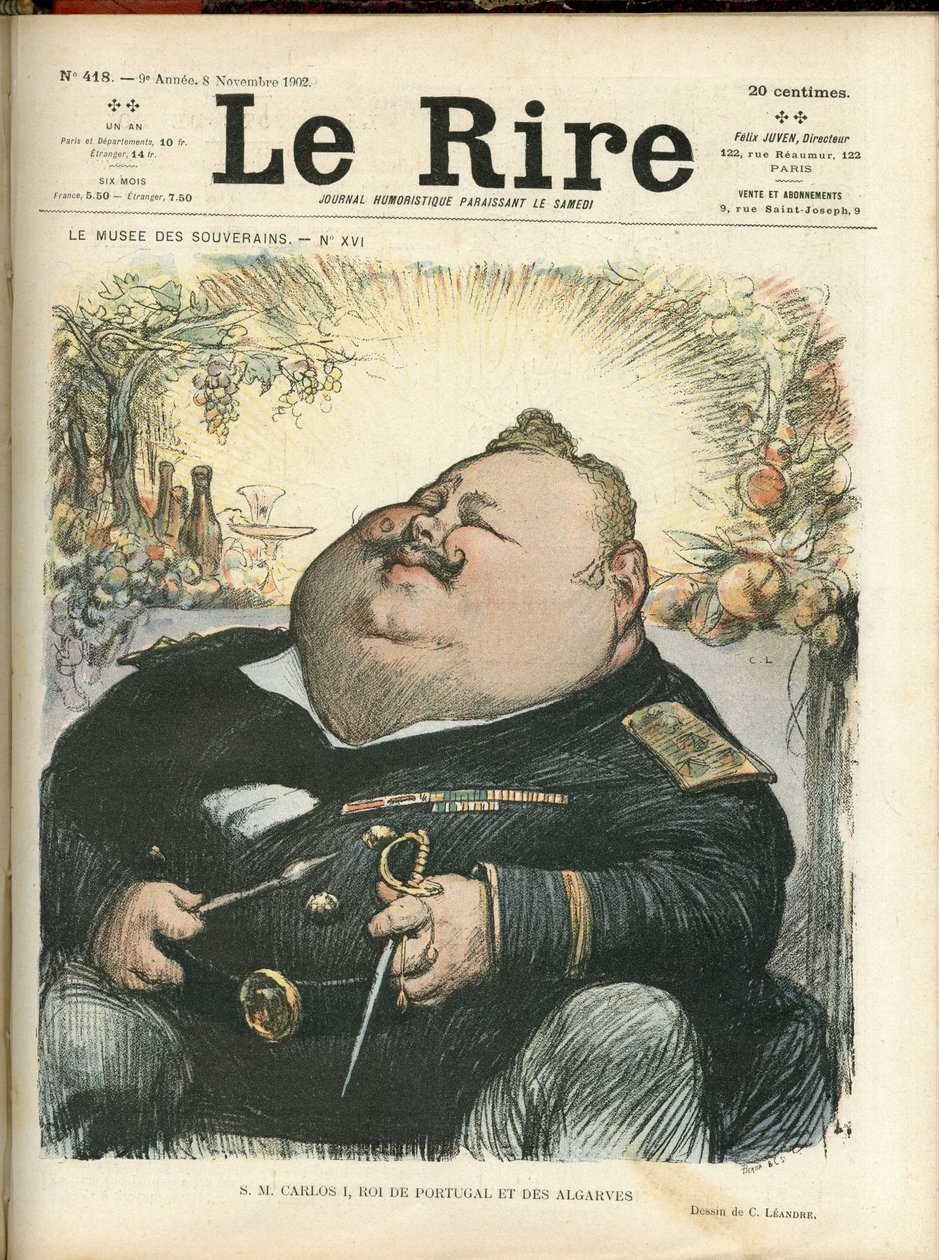 رسم توضيحي لتشارلز ليندر (1862-1934) لغلاف Le Rire ، رقم 418 بواسطة تشارلز ليندر