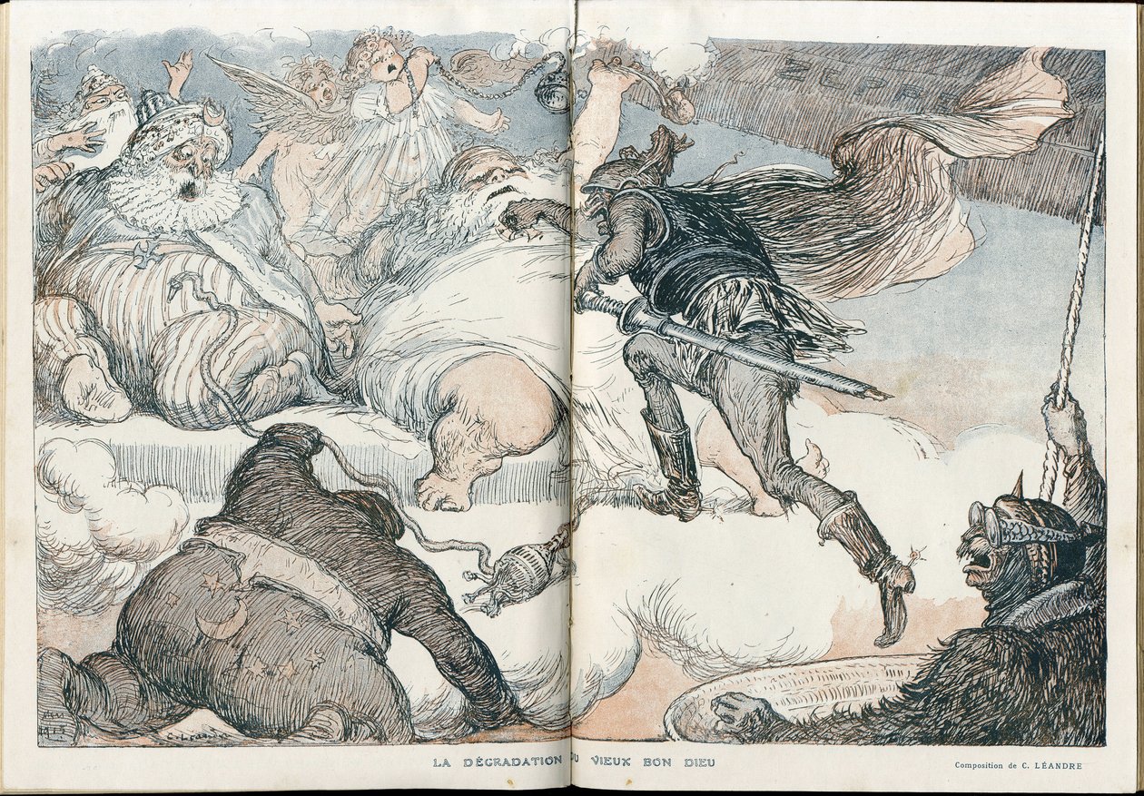 رسم توضيحي لتشارلز ليندر (1862-1934) في "" فانتاسيو " بواسطة تشارلز ليندر
