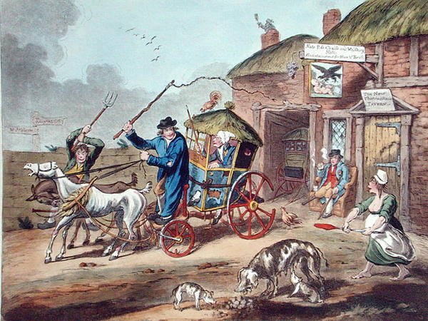 النشر في أيرلندا ، الذي نشرته هانا همفري عام 1805 (نقش ملون يدويًا) بواسطة تشارلز لورين (بعد) سميث