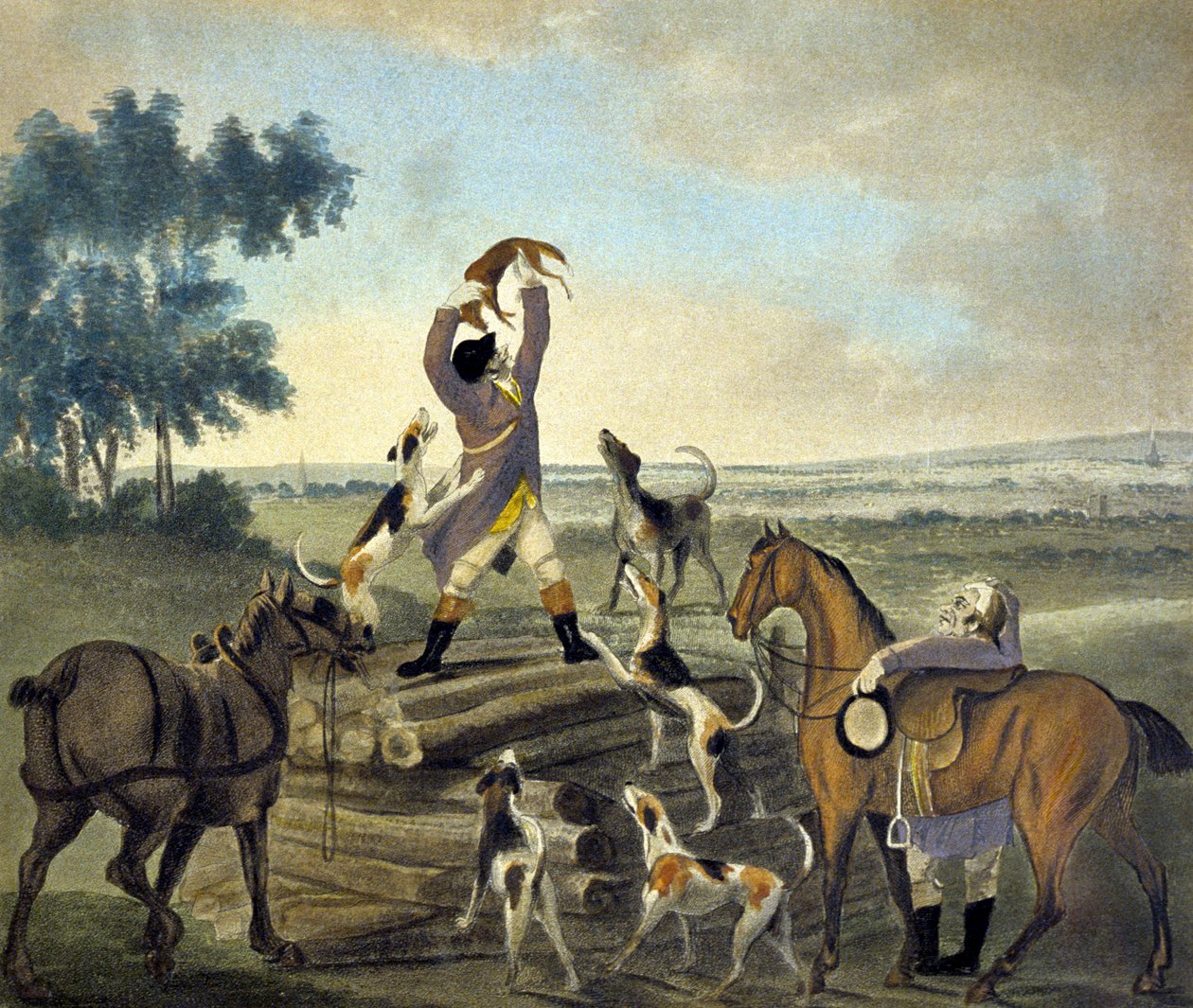 Who...op, Was Never So Carried, from The Pytchley Hunt, engraved by F. Dukes بواسطة تشارلز لورين (بعد) سميث