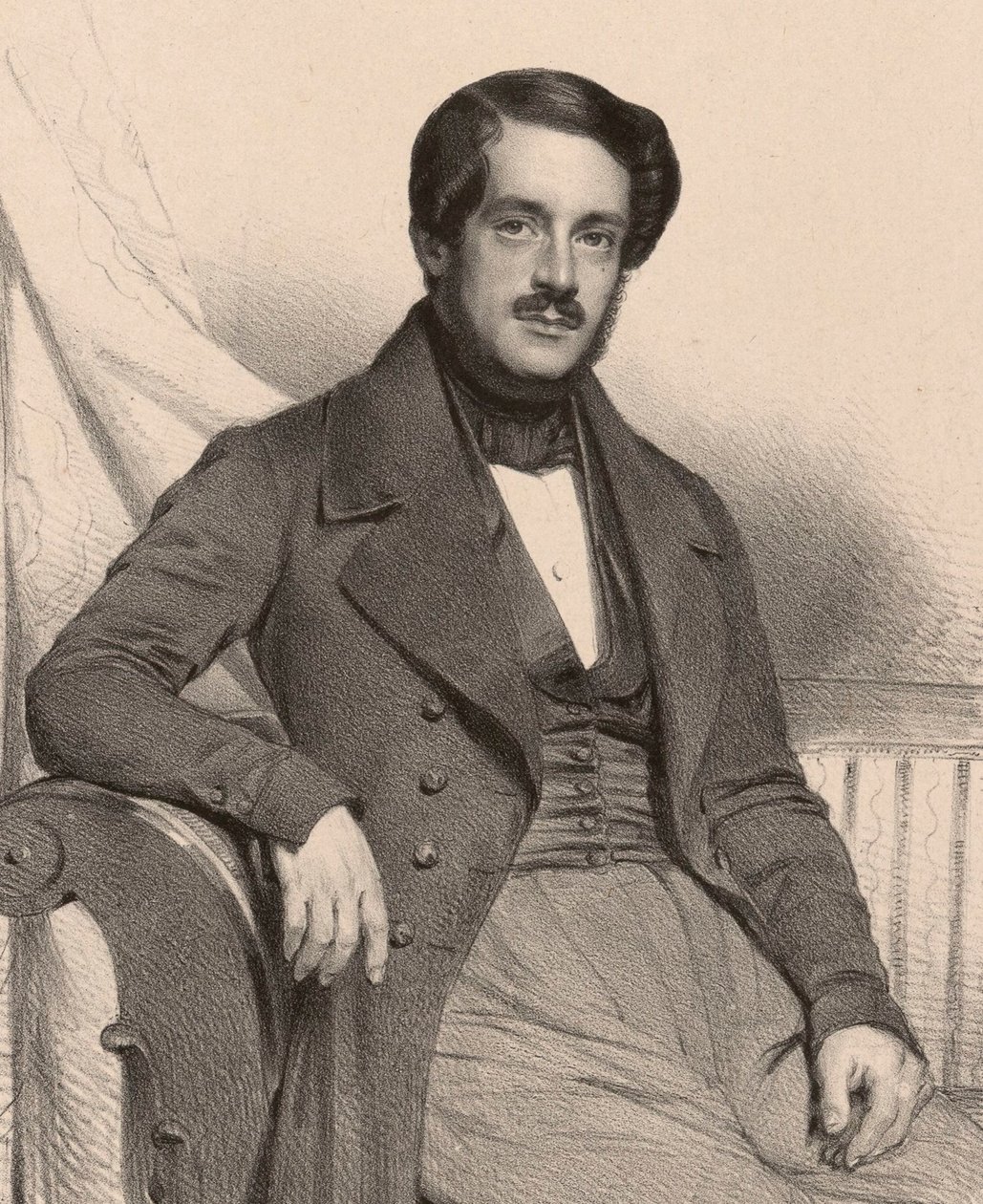 صورة للمؤلف فرانشيسكو ماسيني 1804-1863 ، 1837. بواسطة تشارلز لويس بوجنيت