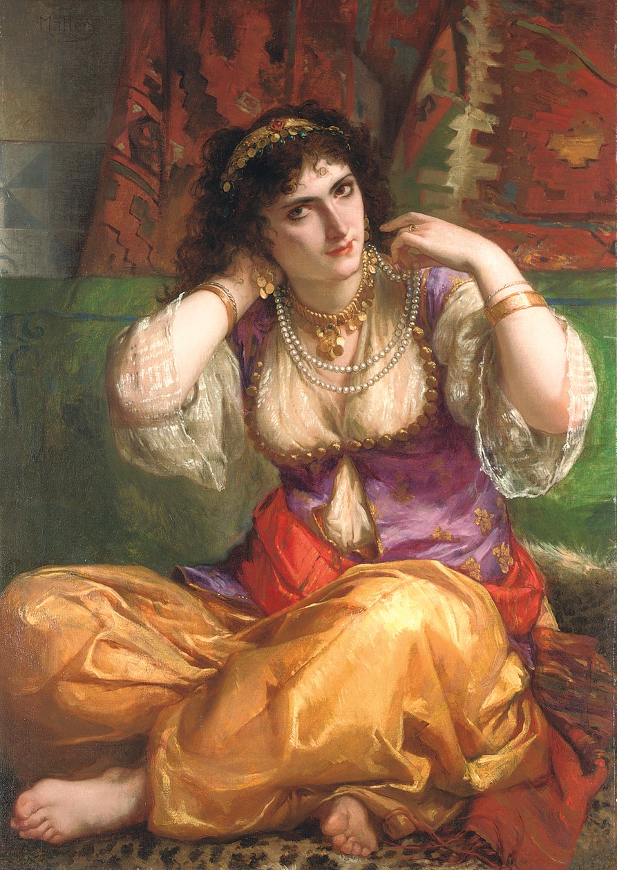 Odalisque بواسطة تشارلز لويس لوسيان مولر
