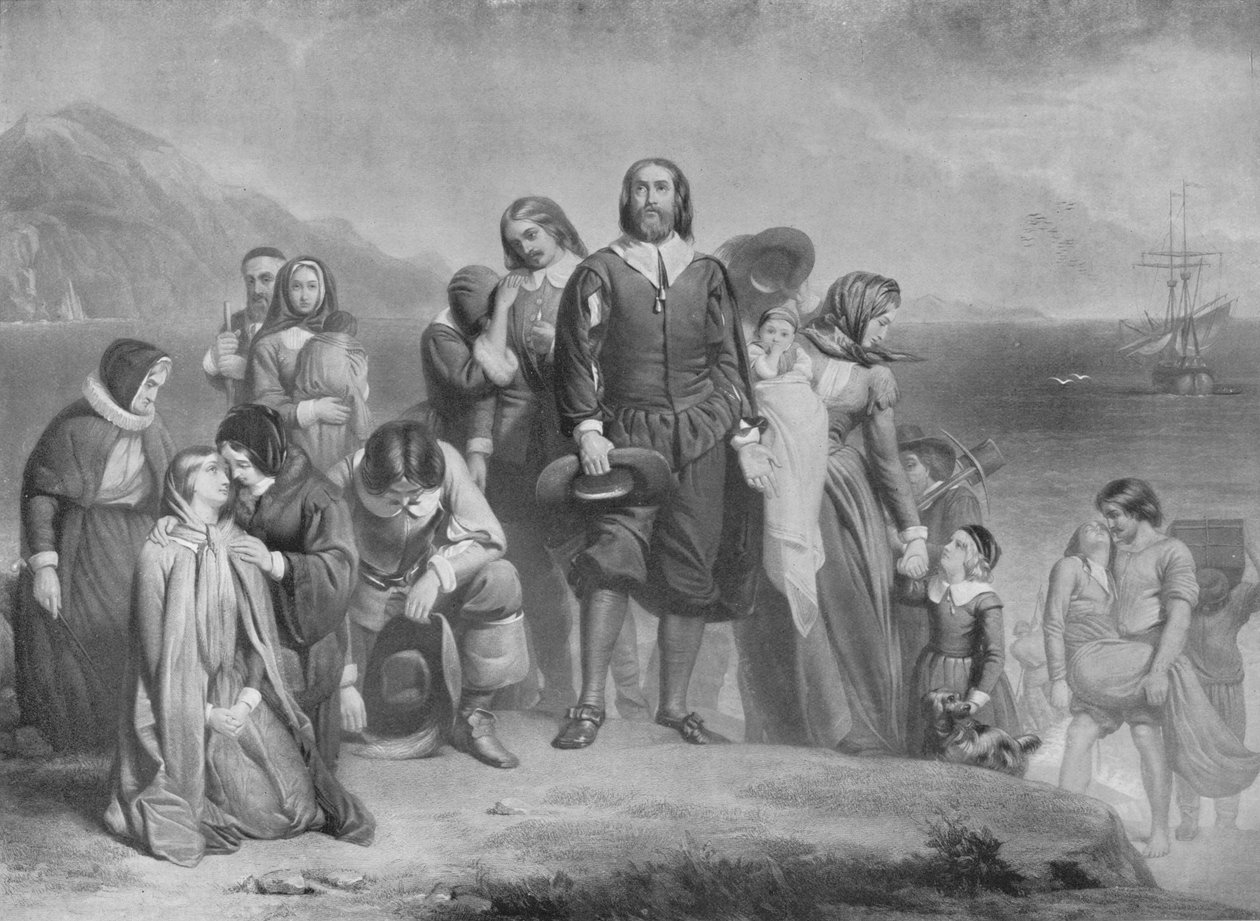 إنزال آباء الحاج ، c1848 ، 1911 بواسطة تشارلز لوسي