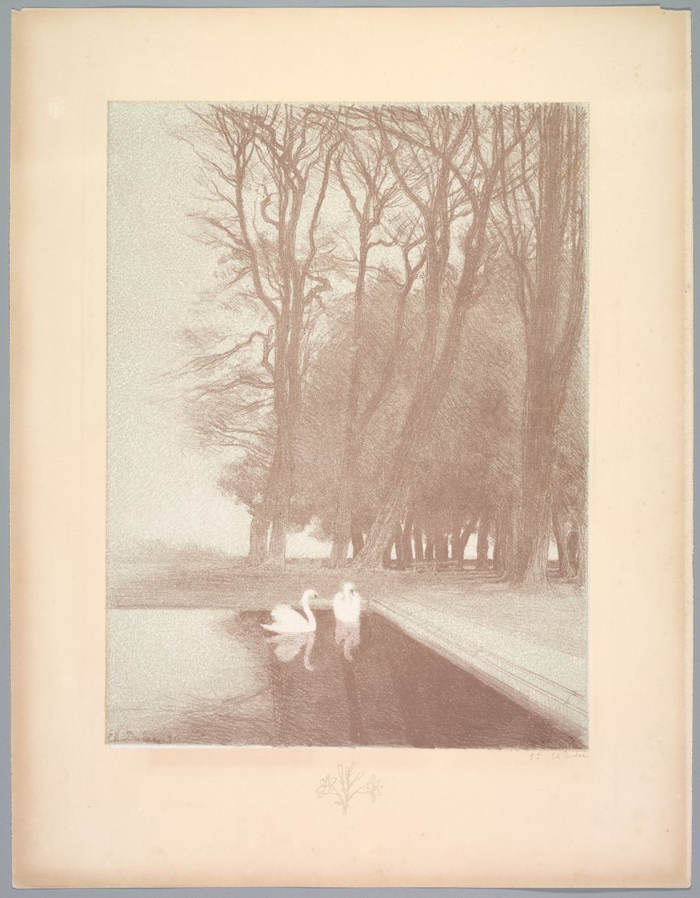 جناح المناظر الطبيعية: المناظر الطبيعية ، اللوحة 6 ، ملاحظة ، الزنابق ، 1892-1893. بواسطة تشارلز ماري دولاك
