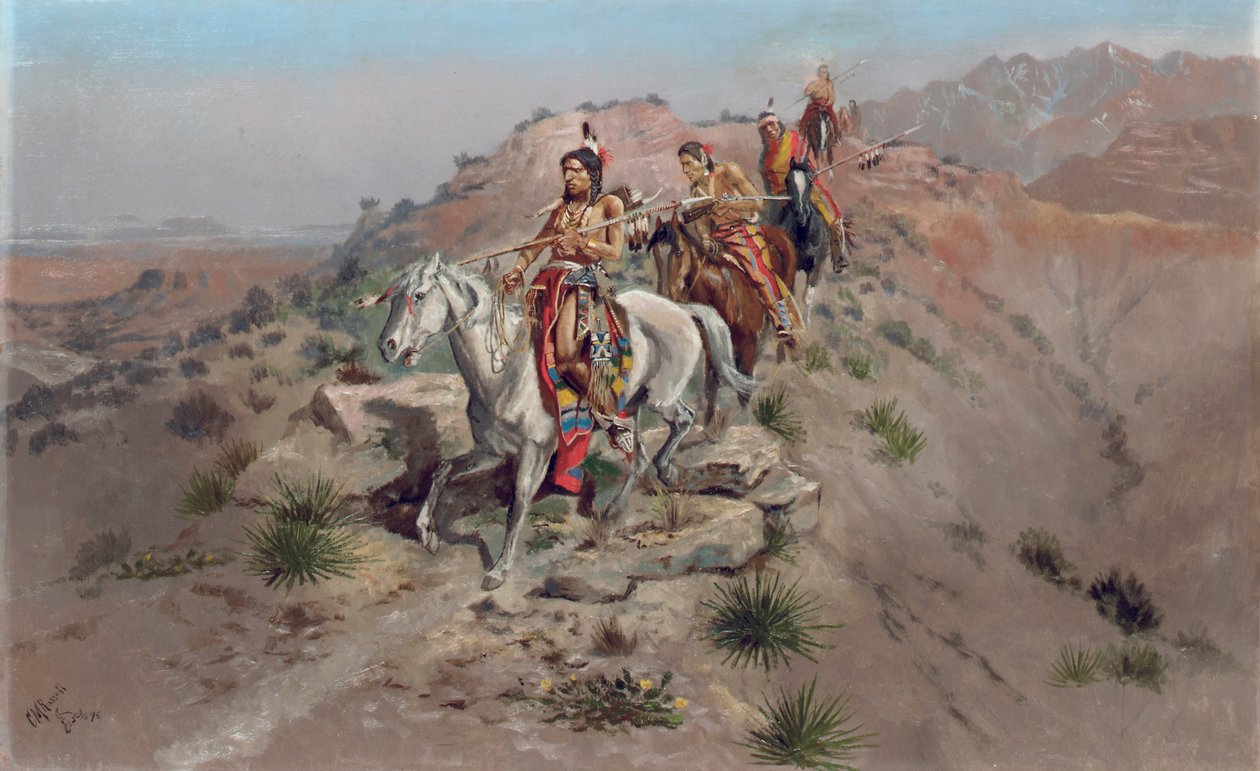 على طريق الحرب ، 1895 بواسطة تشارلز ماريون راسل