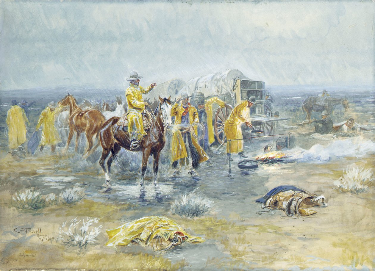صباح ممطر ، 1904 بواسطة تشارلز ماريون راسل