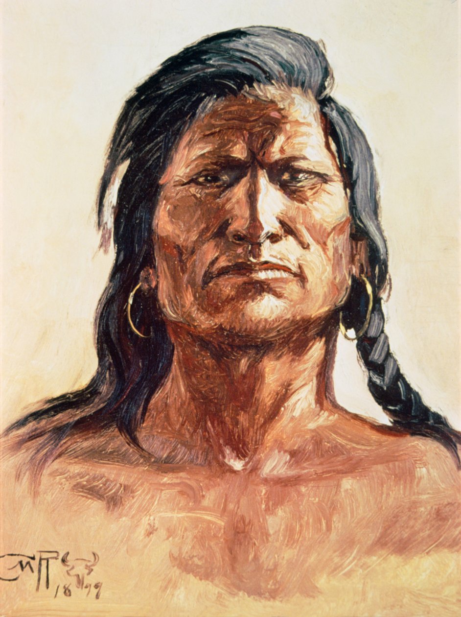 Shoshone Tribesman بواسطة تشارلز ماريون راسل