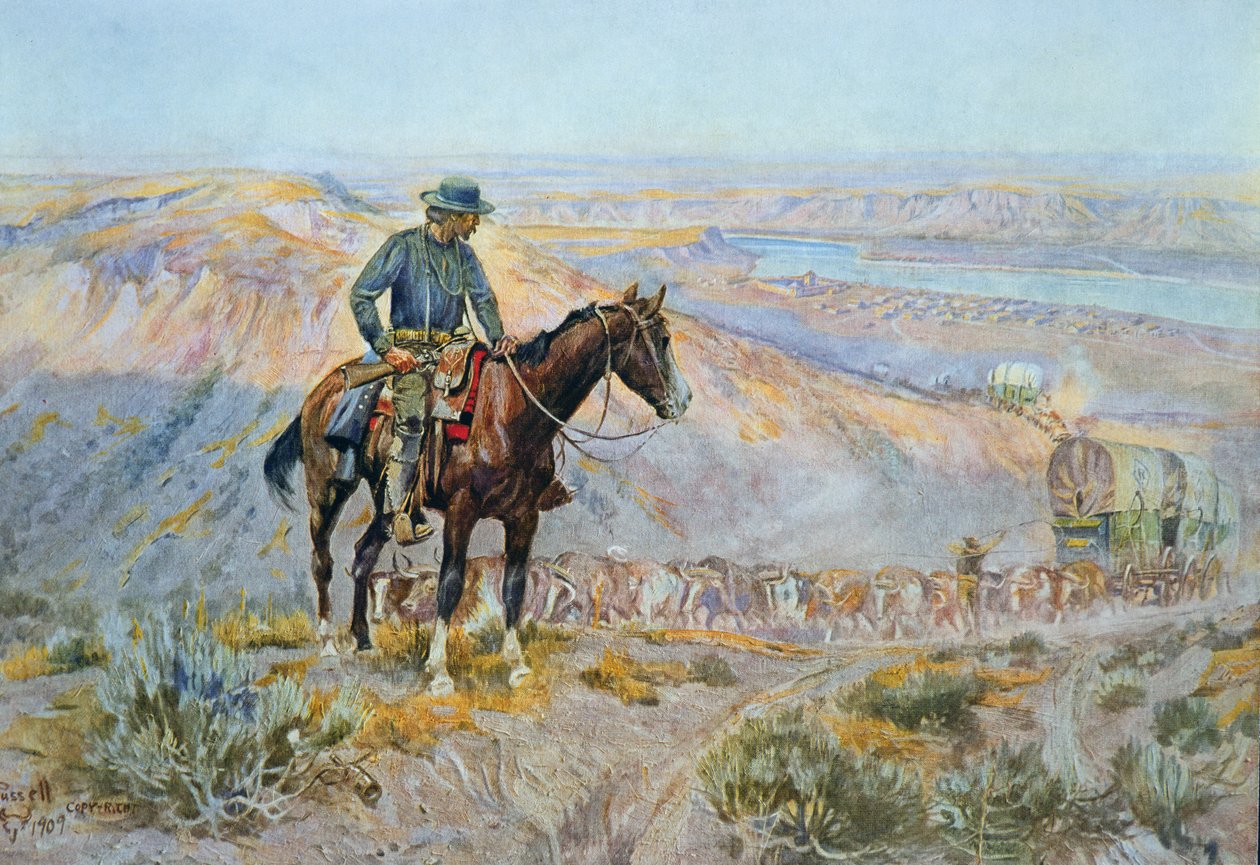The Wagon Boss (زيت على قماش) بواسطة تشارلز ماريون راسل