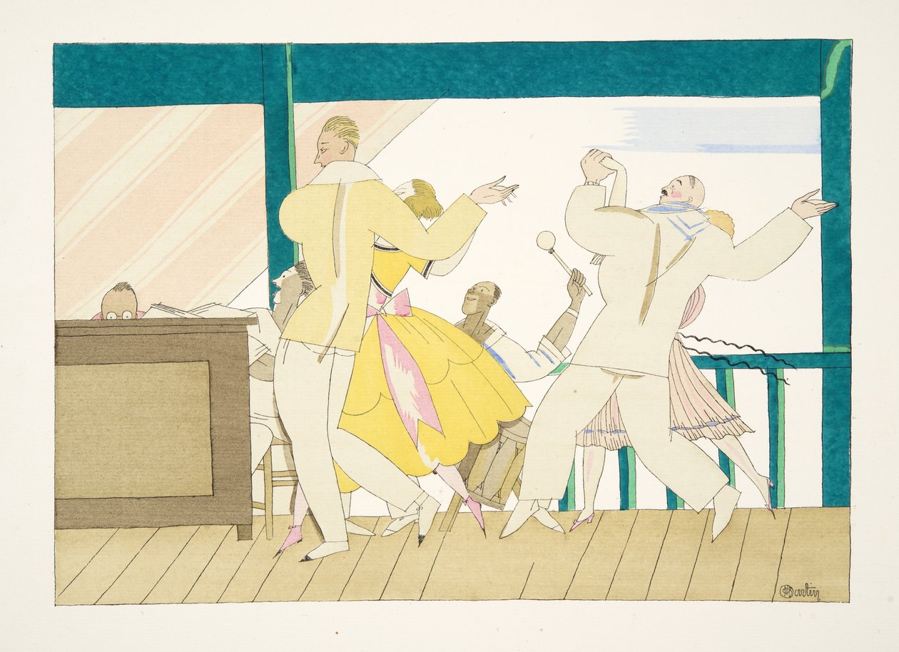 Le Tango ، من Sports & Entertainment ، حانة. 1914 (استنسل) بواسطة تشارلز مارتن