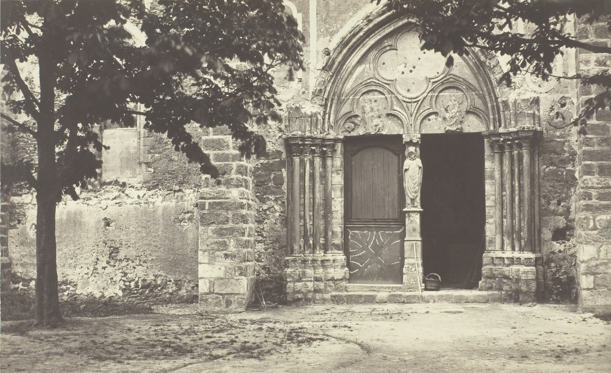 كنيسة Villeneuve le Comte ، Seine-et-Marne Church of Villeneuve le Comte ، Seine-et-Marne ، 1862. بواسطة تشارلز مارفيل