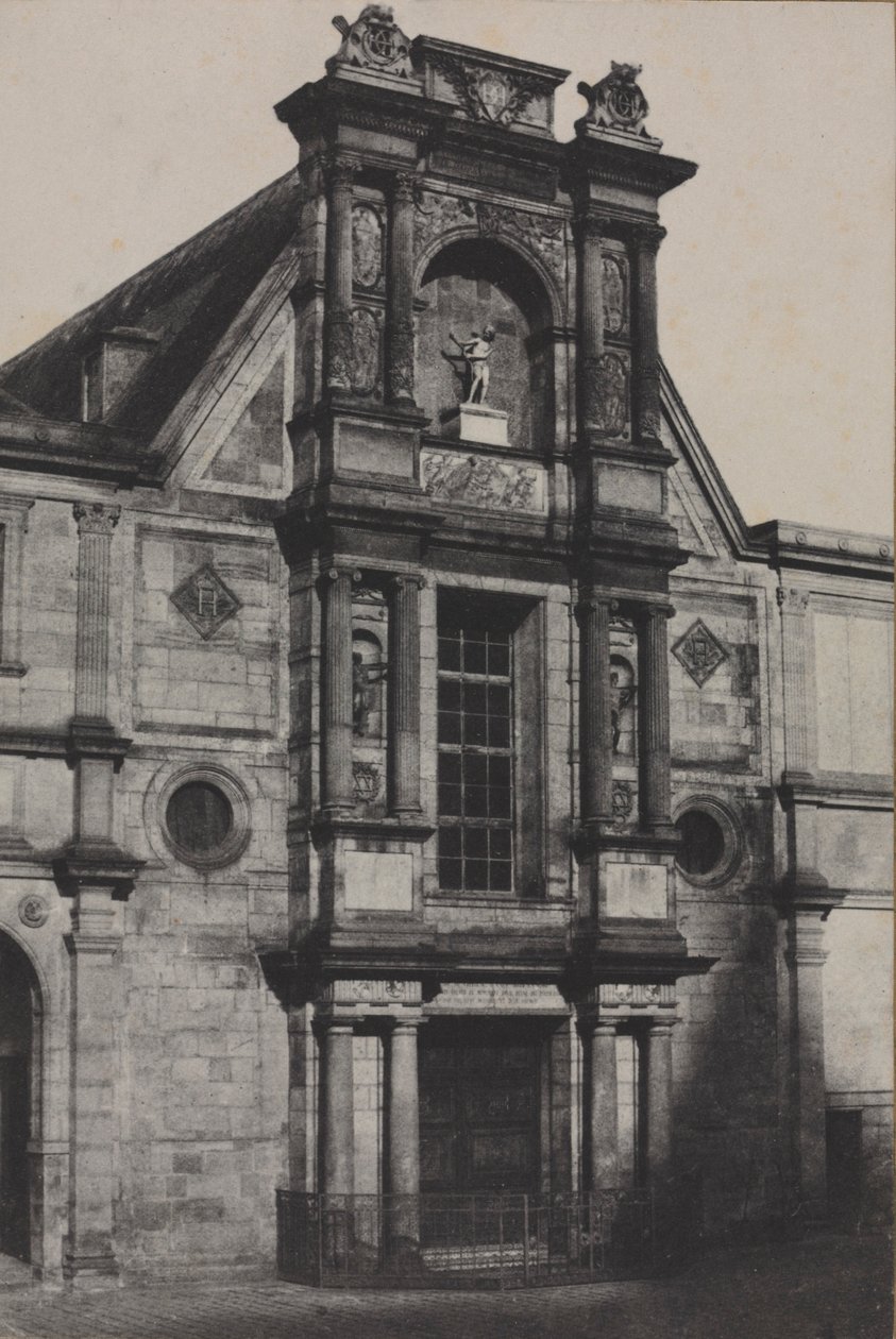 Portico of the Château dAnet ، الآن في مدرسة الفنون الجميلة ، باريس ، 1851. بواسطة تشارلز مارفيل