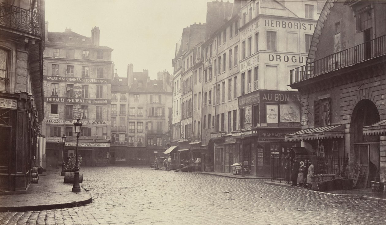 Rue de la Lingerie ، شارع برجر ، 1860-70. بواسطة تشارلز مارفيل