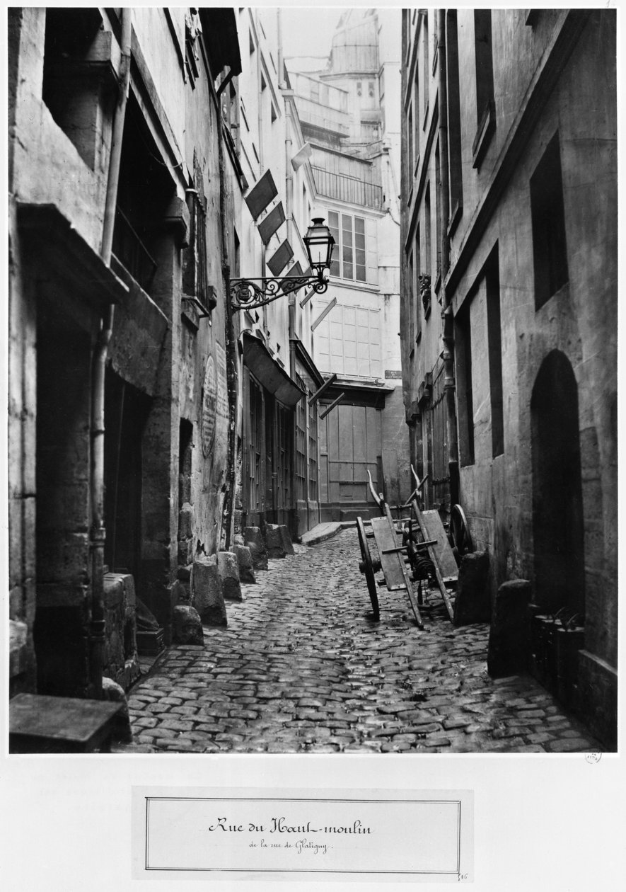Rue du Haut Moulin ، من rue de Glatigny ، باريس ، 1858-78 بواسطة تشارلز مارفيل