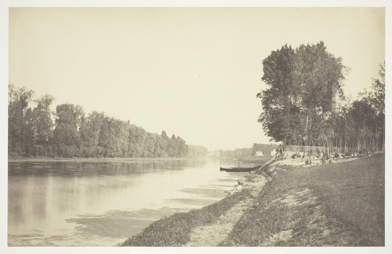 بدون عنوان ، ج. 1850. [أشجار بالقرب من الماء في حديقة بوا دو بولوني في باريس]. بواسطة تشارلز مارفيل