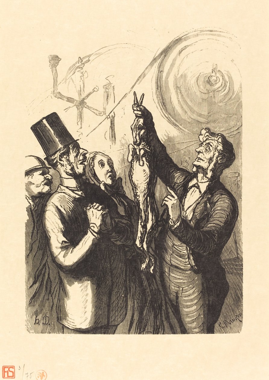 إكسبو العالمي: صانع قبعة اللباد بواسطة شارل موران بعد Honoré Daumier
