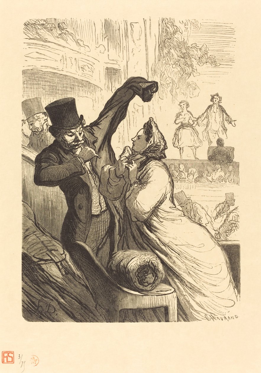 الآية الأخيرة بواسطة شارل موران بعد Honoré Daumier