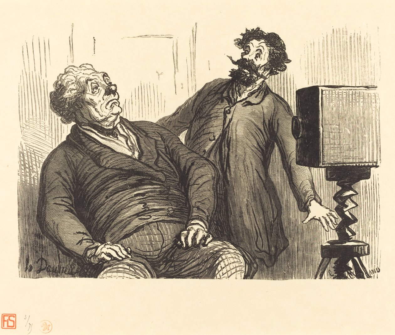 المصورين والصور بواسطة شارل موران بعد Honoré Daumier