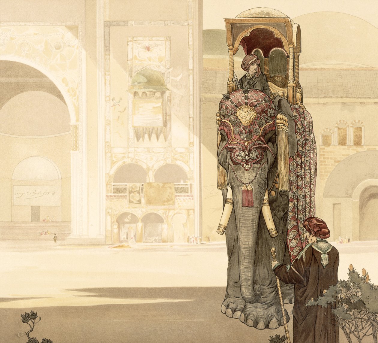 الفيل الاحتفالي ، من كتاب الأدغال روديارد كيبلينغ ، 1903 بواسطة تشارلز موريس ديتمولد