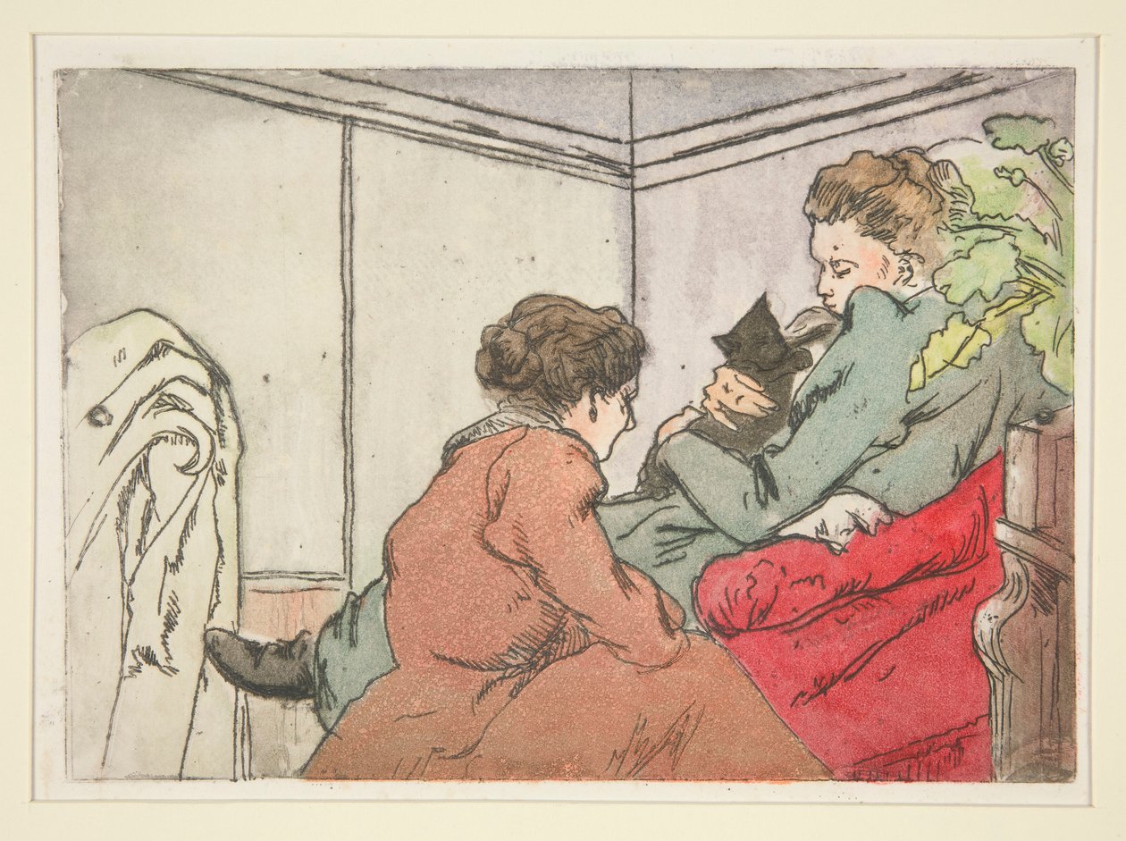 Woman with a Cat (La Femme au chat) بواسطة تشارلز مورين
