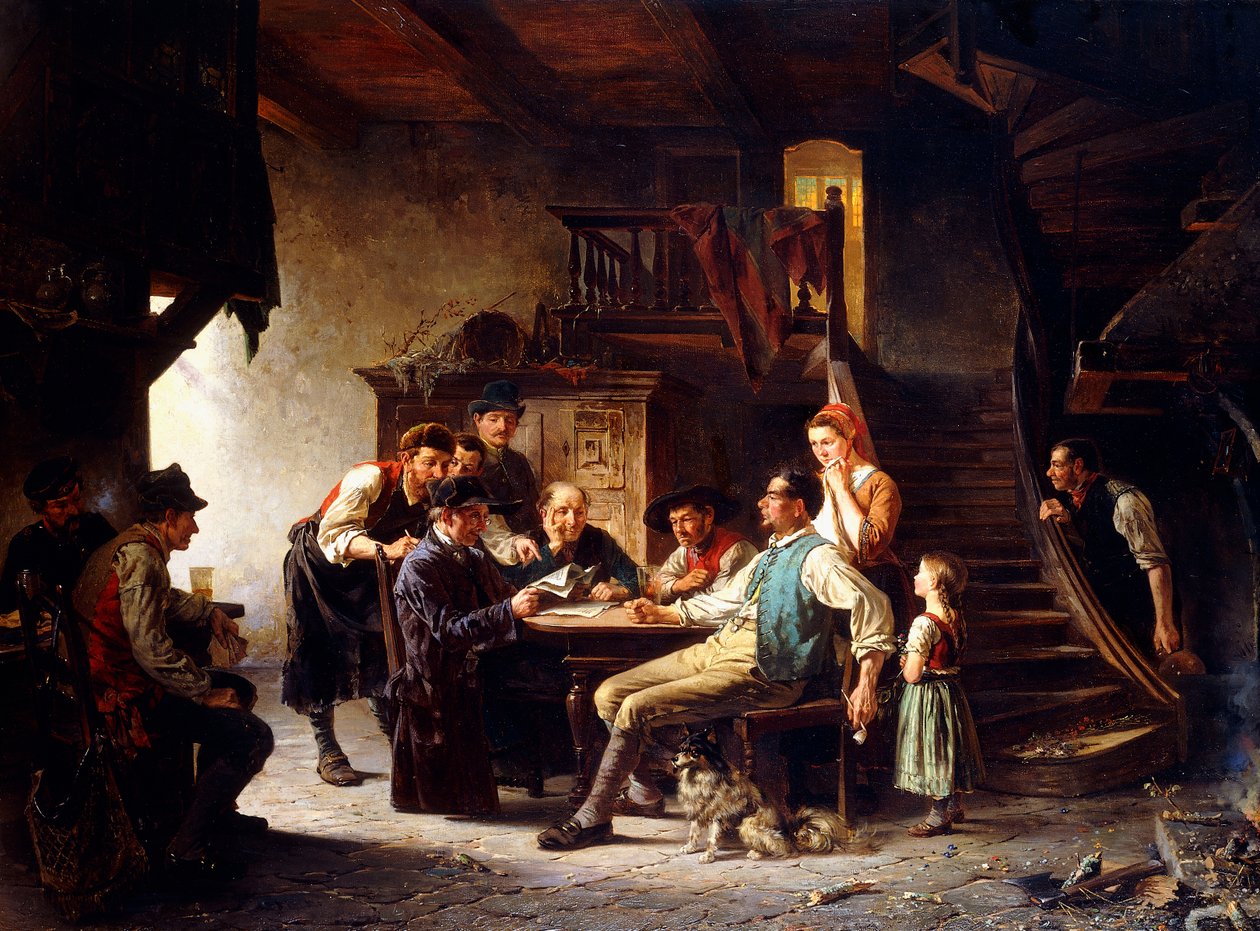 قراءة الأخبار ، 1887 بواسطة تشارلز مير ويب