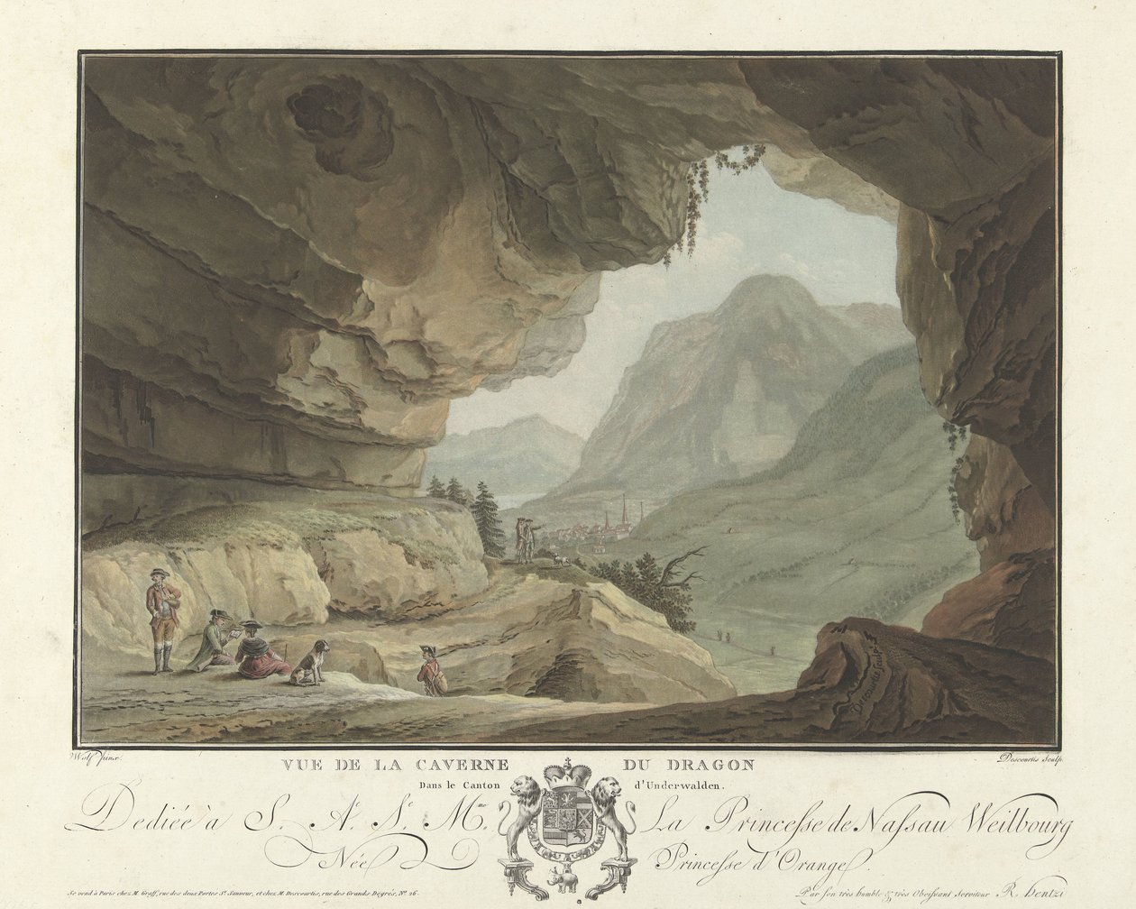 منظر منظر طبيعي من كهف التنين Vue de la Caverne du Dragon dans le Canton d