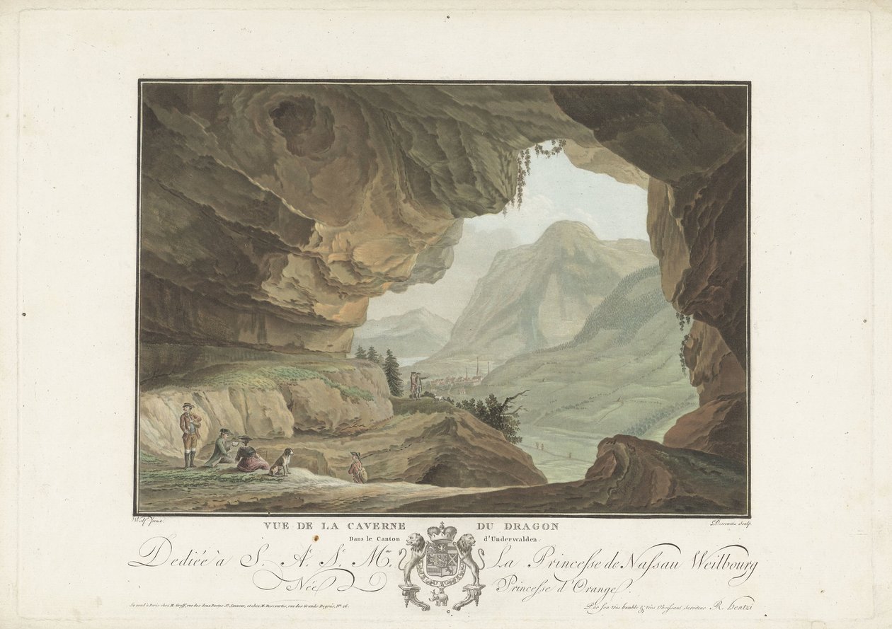 منظر منظر طبيعي من كهف التنين Vue de la Caverne du Dragon dans le Canton d