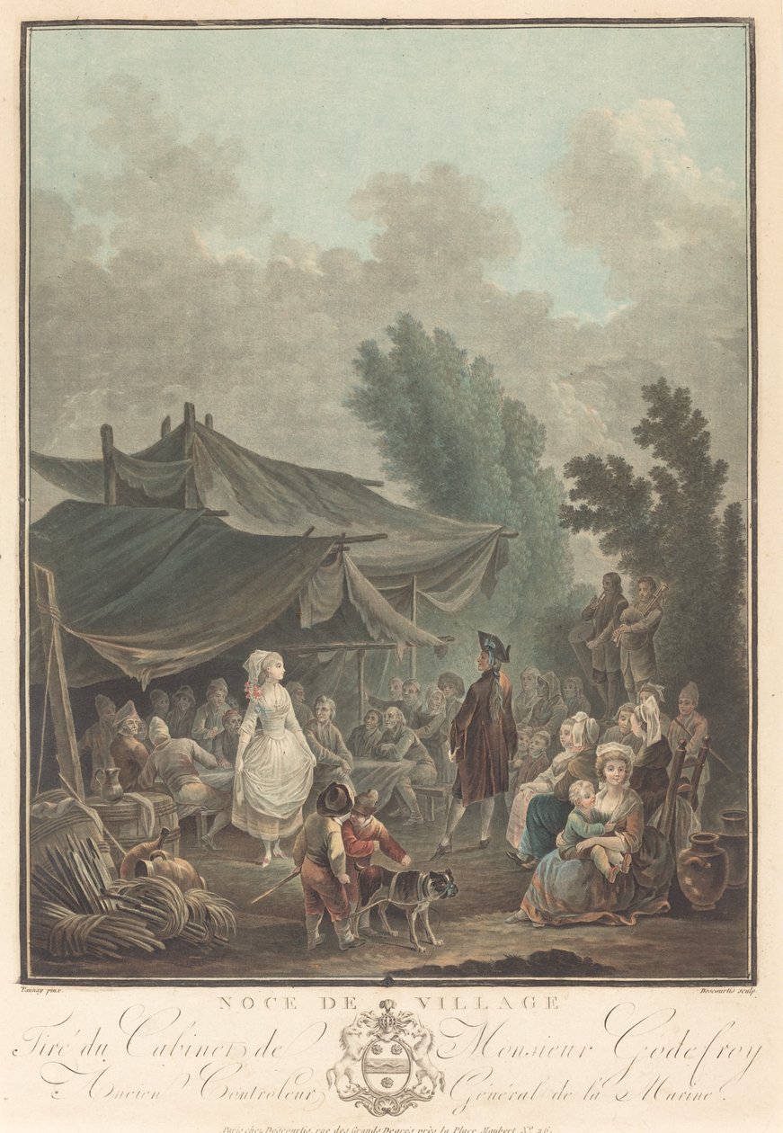 عرس قرية Noce de Village ، 1785. بواسطة تشارلز ملكيور ديسكورتيس