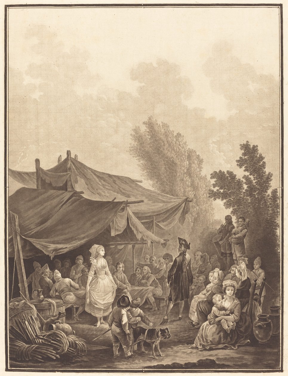 عرس قرية Noce de Village ، 1785. بواسطة تشارلز ملكيور ديسكورتيس