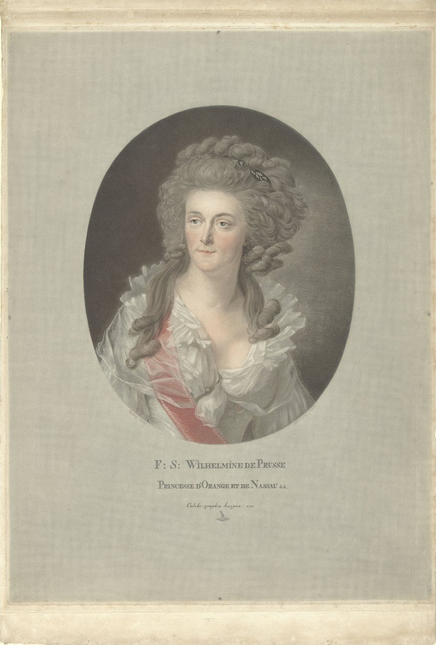 صورة ويلهلمينا من بروسيا ، أميرة أورانج ناسو F: S: Wilhelmine de Prusse Princesse d