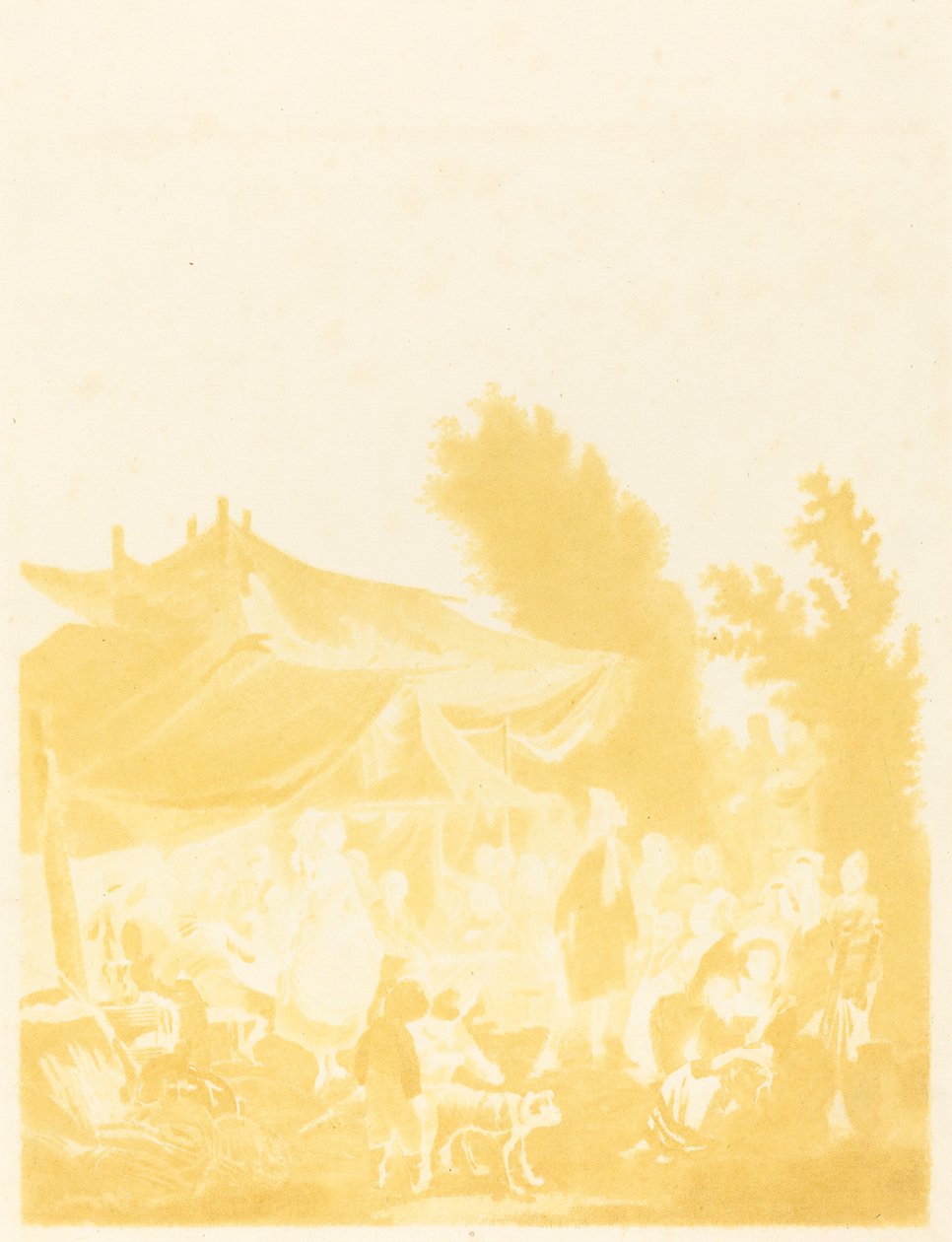 Noce de Village (زفاف القرية) بواسطة Charles Melchior Descourtis بعد نيكولا أنطوان توناي