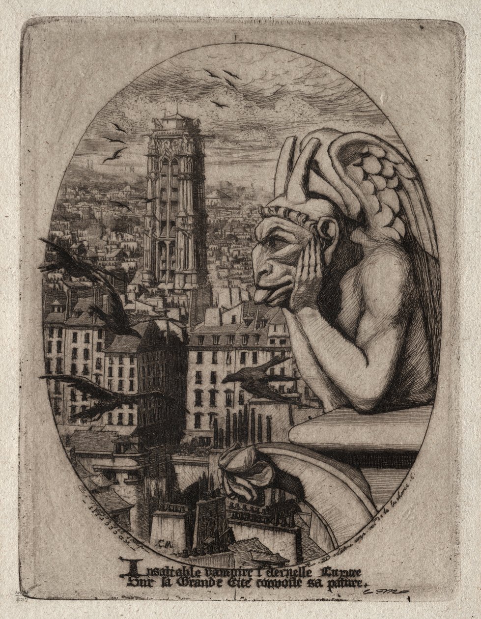 نقش باريس: The Gargoyle بواسطة تشارلز ميريون