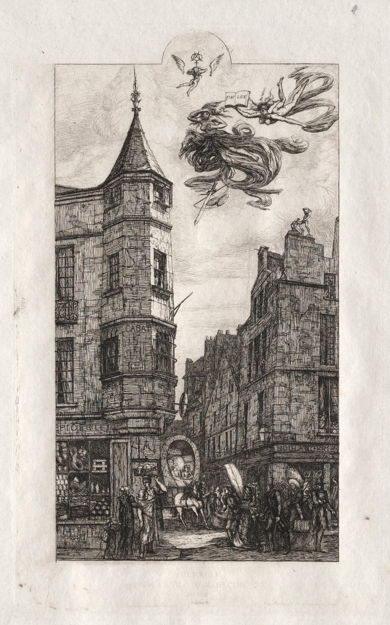 نقش باريس: Turret، rue de l