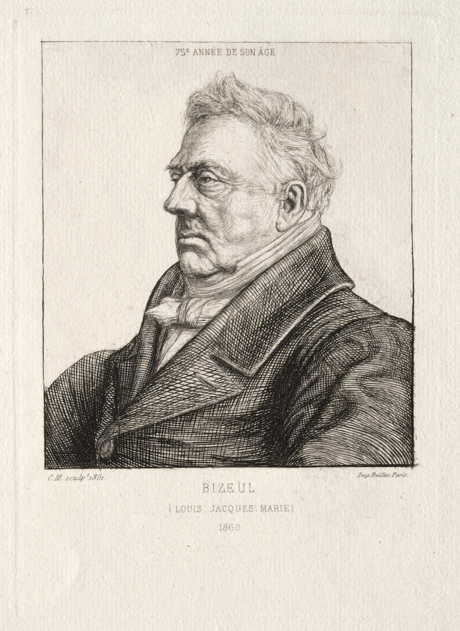 LJ Marie Bizeul ، عالم آثار بريتون ، 1860-1861. بواسطة تشارلز ميريون