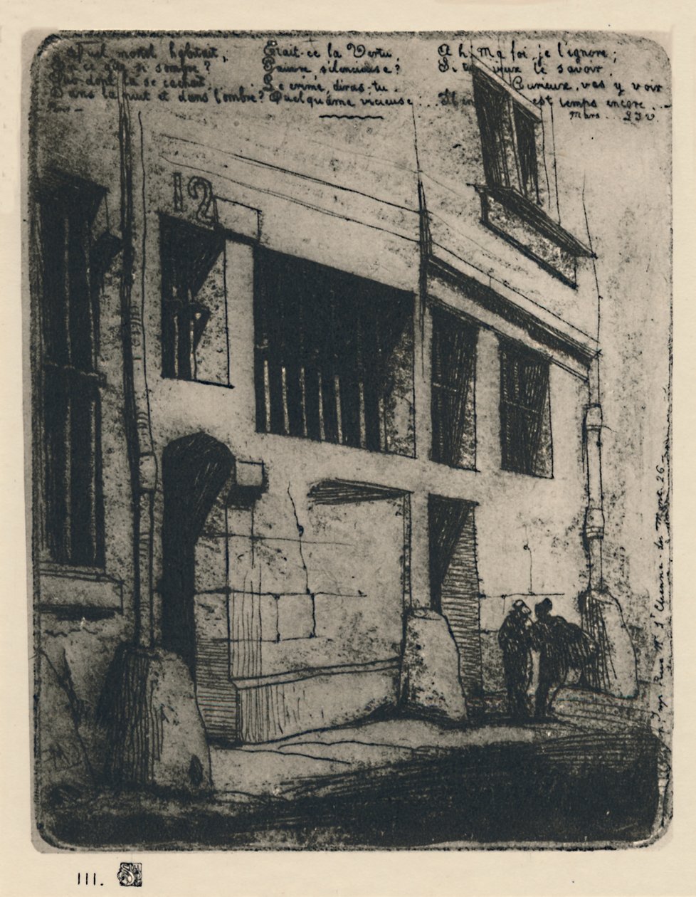 La Rue Des Mauvais Garcons الولاية الثالثة ، 5 × 3 78 بوصة ، 1854 ، 1927 بواسطة تشارلز ميريون