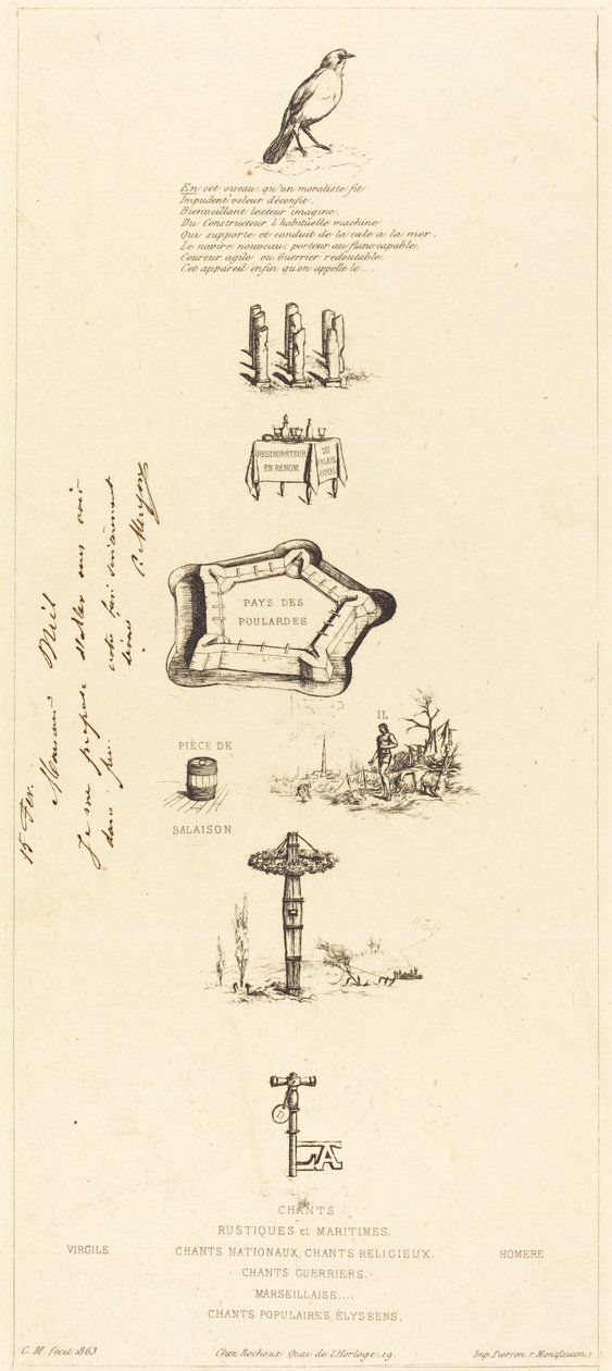 Rebus: "لم يكن Béranger قويًا حقًا ، لأنه لم يكن لديه مفتاح الحقول مطلقًا" (Rebus: "Beranger لم يكن قويًا حقًا ، لأنه لم يكن لديه مفتاح الحقول") بواسطة تشارلز ميريون