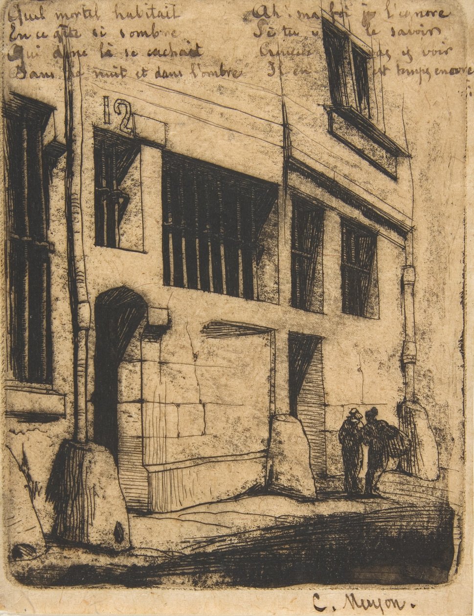 Rue des Bad Garçons ، باريس ، 1854. بواسطة تشارلز ميريون