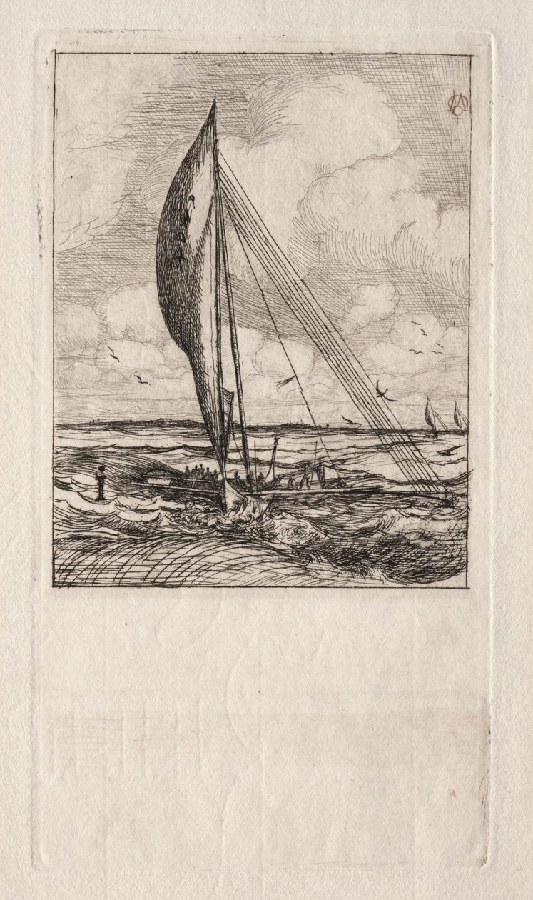 Swift Sailing Proa ، Mulgrave Archipelago ، أوقيانوسيا ، 1866. بواسطة تشارلز ميريون