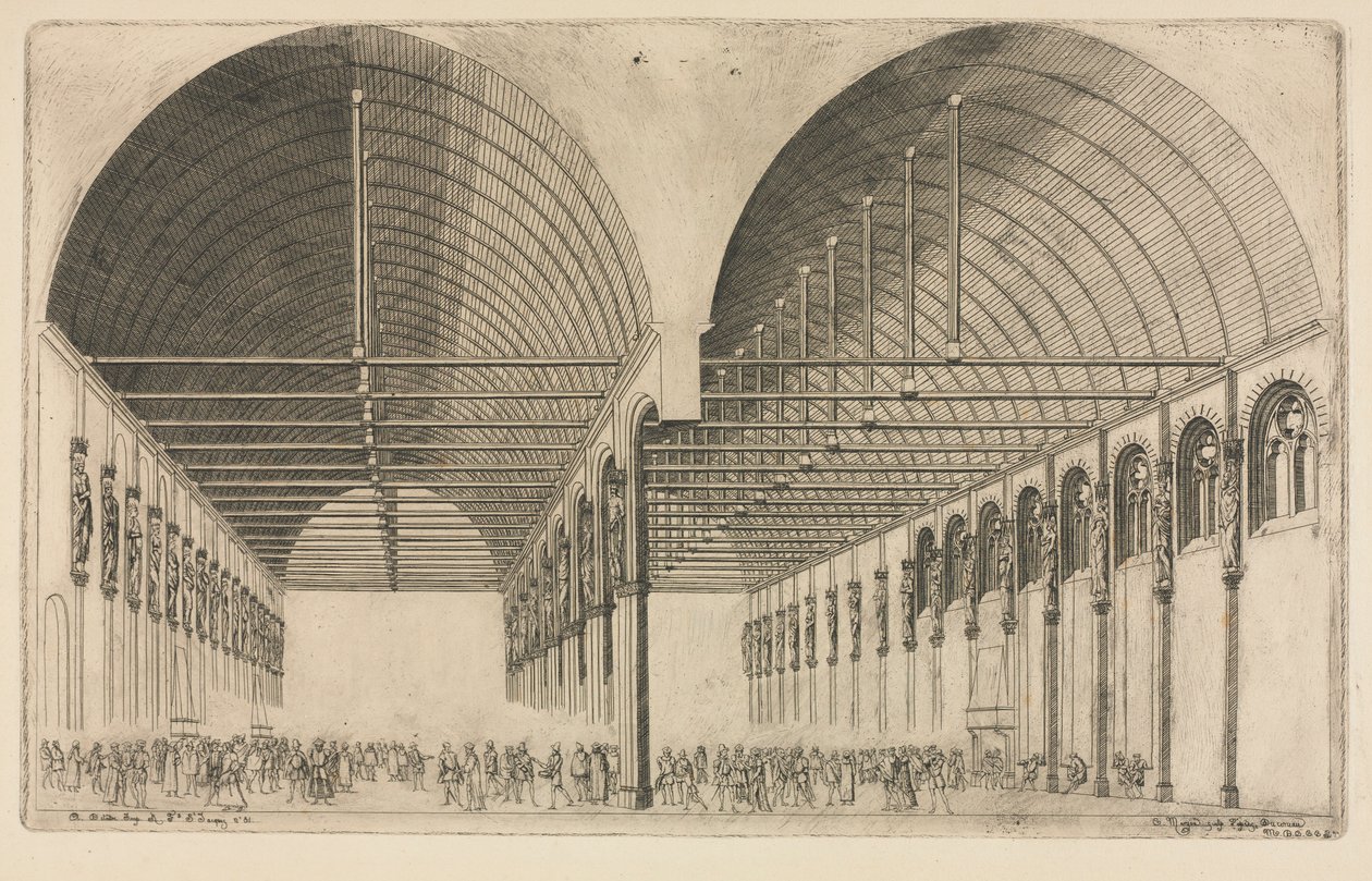 غرفة الانتظار بقصر العدل ، باريس ، 1855. بواسطة تشارلز ميريون