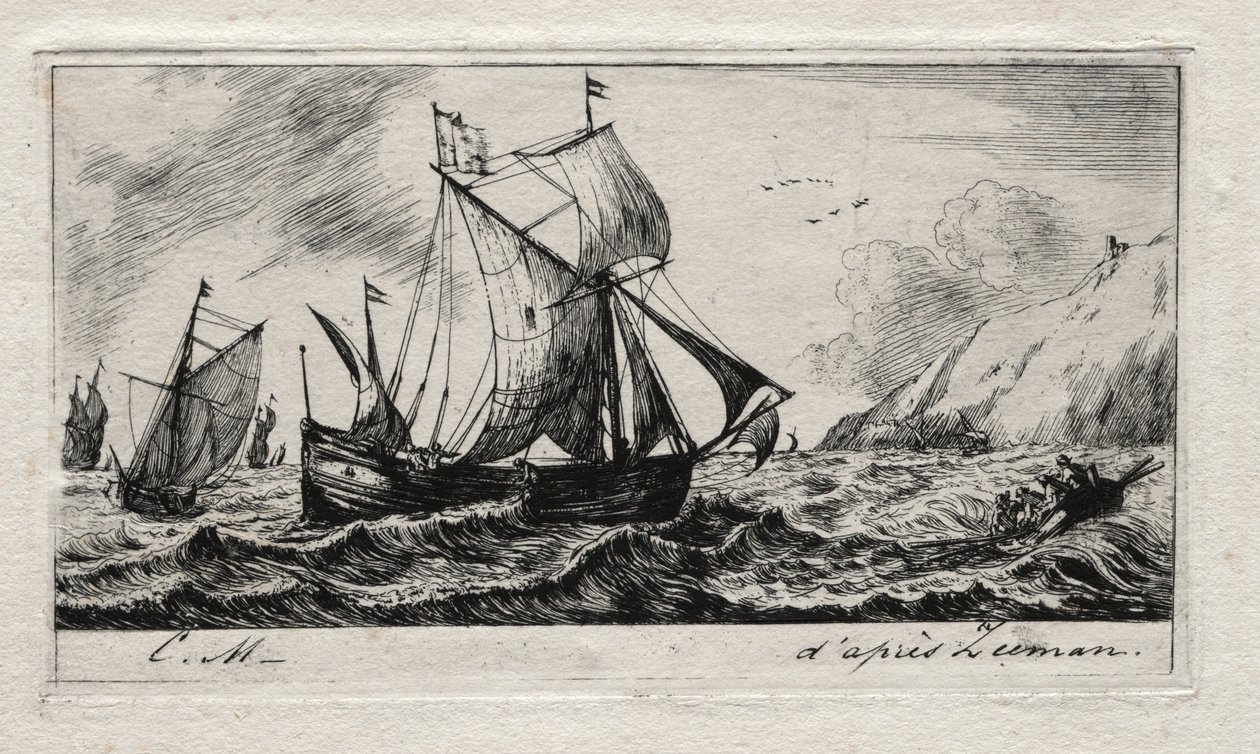 غاليوت جان دي فيل من روتردام ، 1850. بواسطة تشارلز ميريون