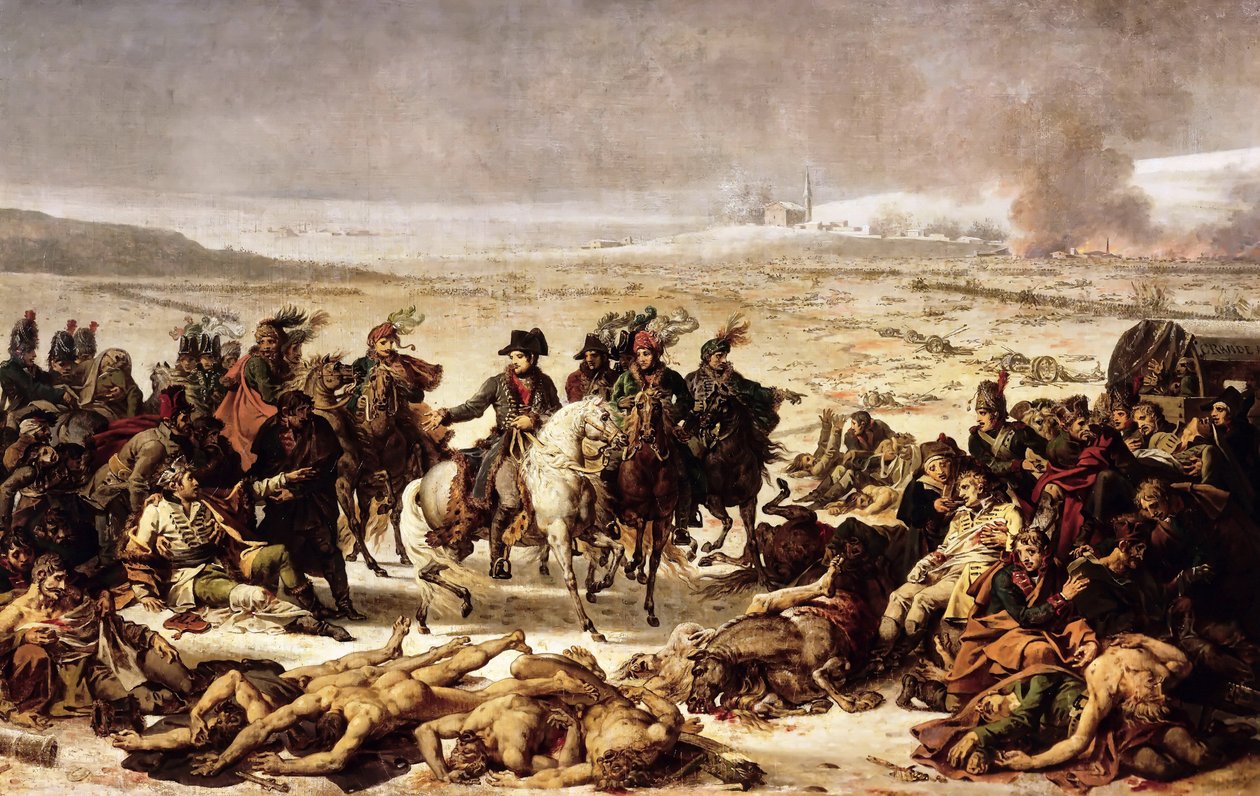 نابليون في ساحة معركة إيلاو ، 9 فبراير 1807 بواسطة تشارلز ماينير