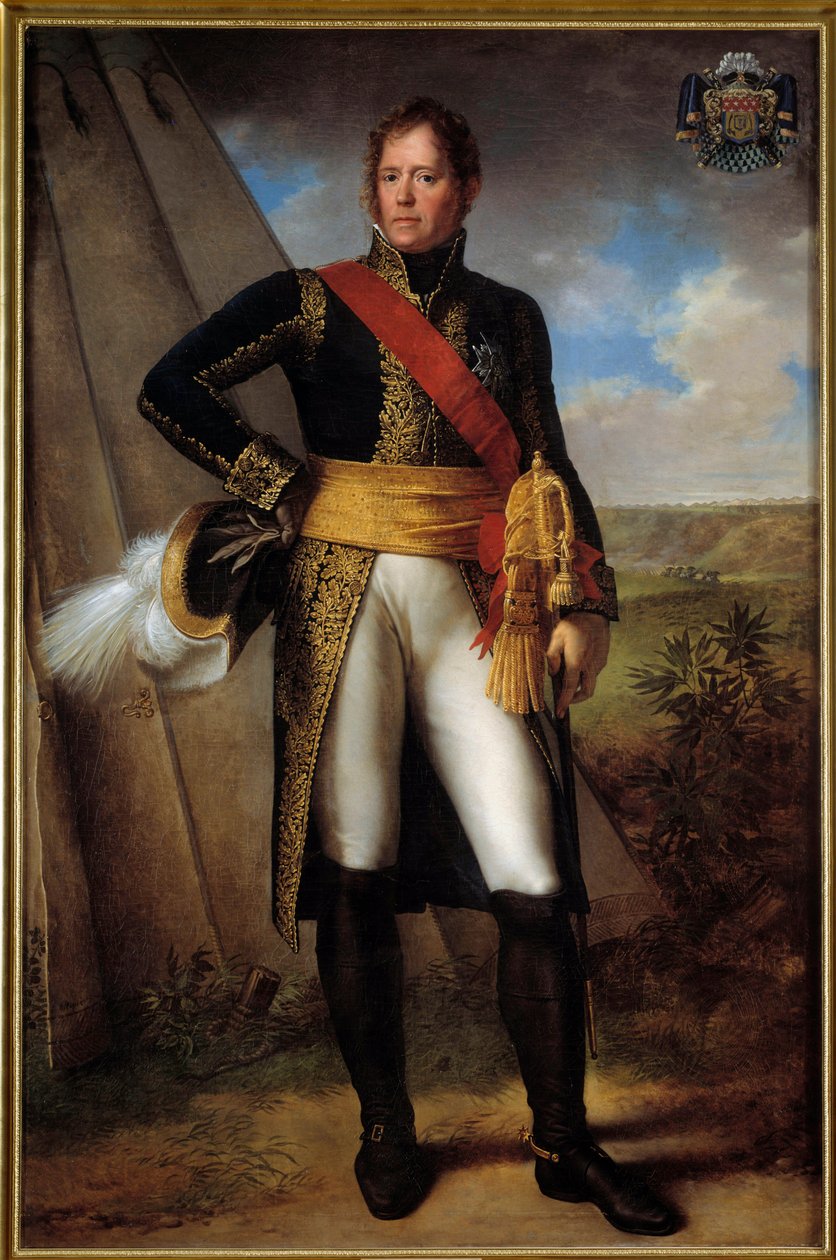 Portrait en pied de Michel Ney (1769-1815) Marechal d'Empire، Prince of Moscow، Duke of Elchingen لوحة لتشارلز مينير (1768-1832) 1805 صن. 2،17 × 1،41 م - صورة ميشيل ناي (1769-1815) مارشال الإمبراطورية ، أمير موسكفا ، دوق إليشي بواسطة تشارلز ماينير
