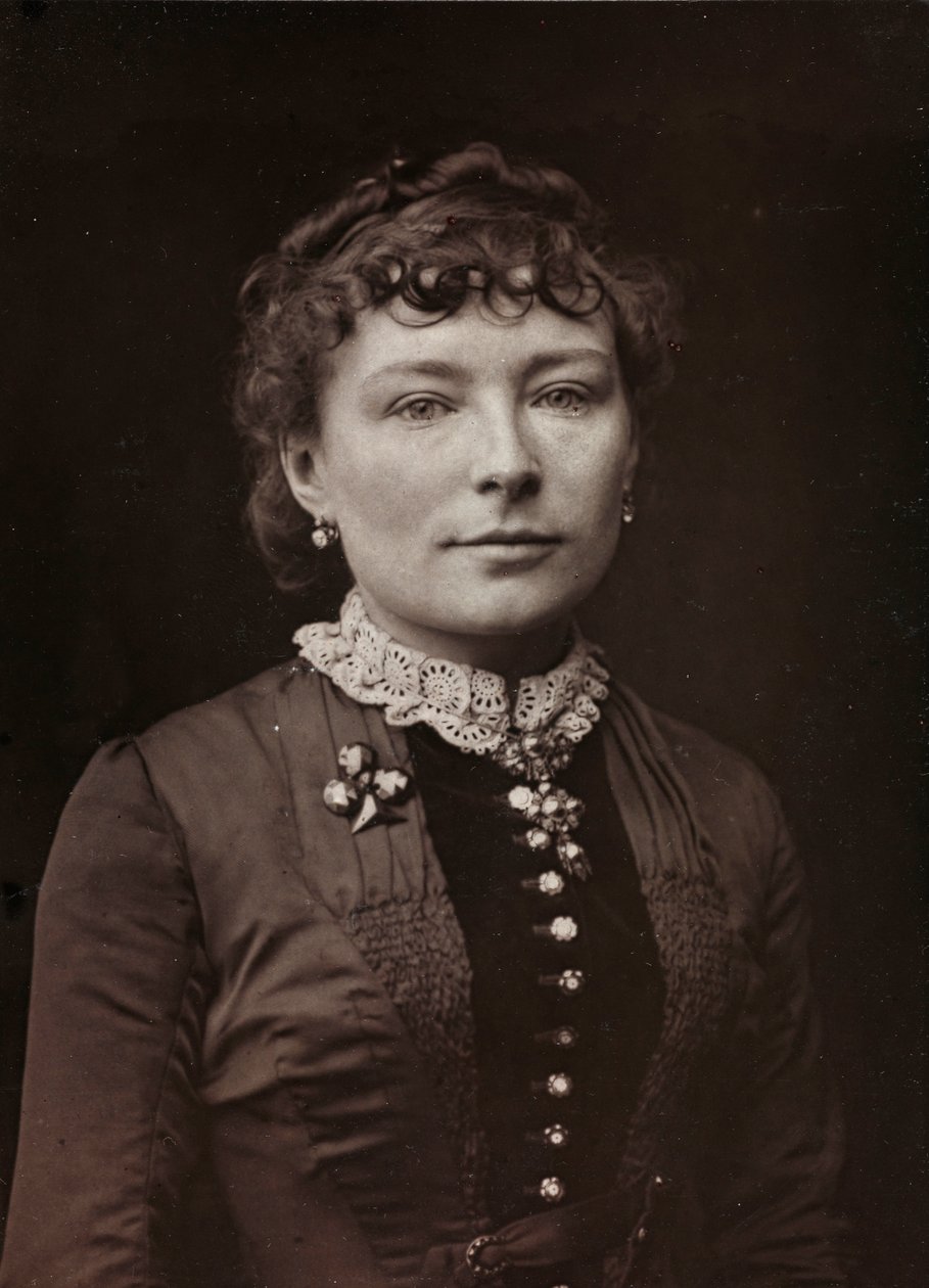 الألبوم الفني والسيرة الذاتية ، السنة الخامسة ، صالون 1885 ؛ صورة للرسام الفرنسي فيرجيني إيلودي ماري تيريز ديمونت-بريتون (1859-1935) بواسطة تشارلز ميشيلز