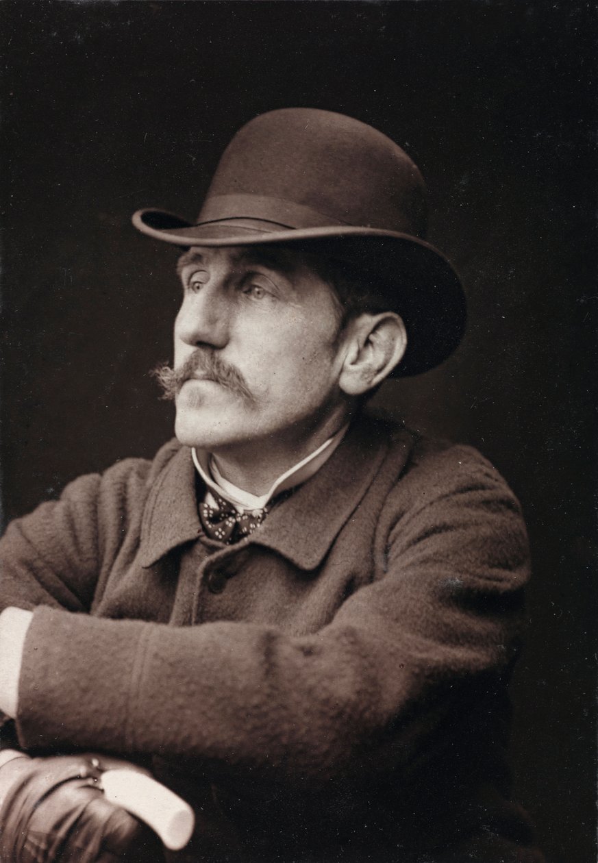 الألبوم الفني والسيرة الذاتية ، السنة الخامسة ، صالون 1885 ؛ صورة للرسام الفرنسي جورج لويس هيون (1855-1901) بواسطة تشارلز ميشيلز