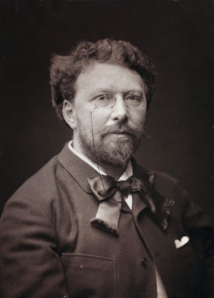 الألبوم الفني والسيرة الذاتية ، السنة الخامسة ، صالون 1885 ؛ صورة للرسام الفرنسي ألفريد بيير جوزيف أجاش (1843-1915) بواسطة تشارلز ميشيلز