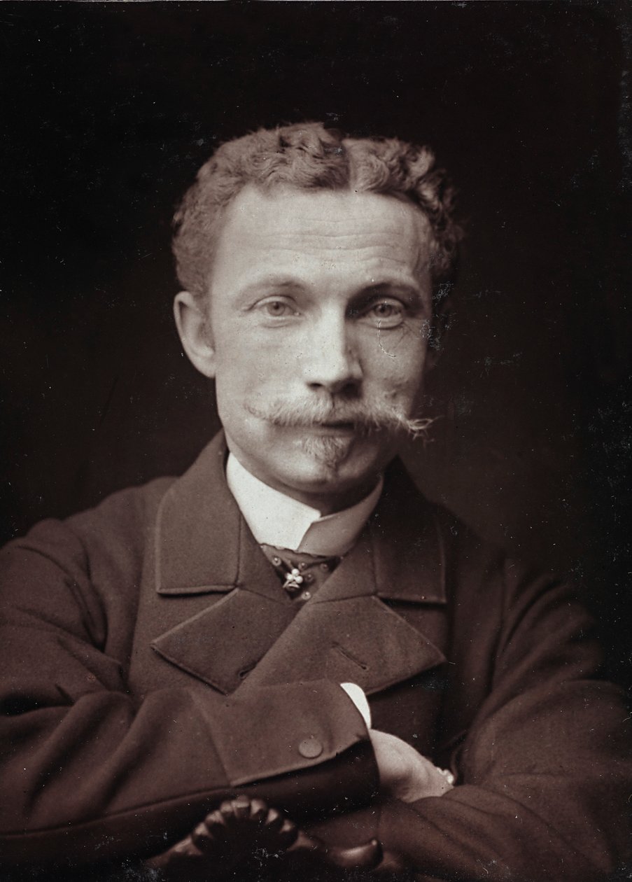 الألبوم الفني والسيرة الذاتية ، السنة الخامسة ، صالون 1885 ؛ صورة الرسام Raoul de Pibrac (1852-1937) بواسطة تشارلز ميشيلز