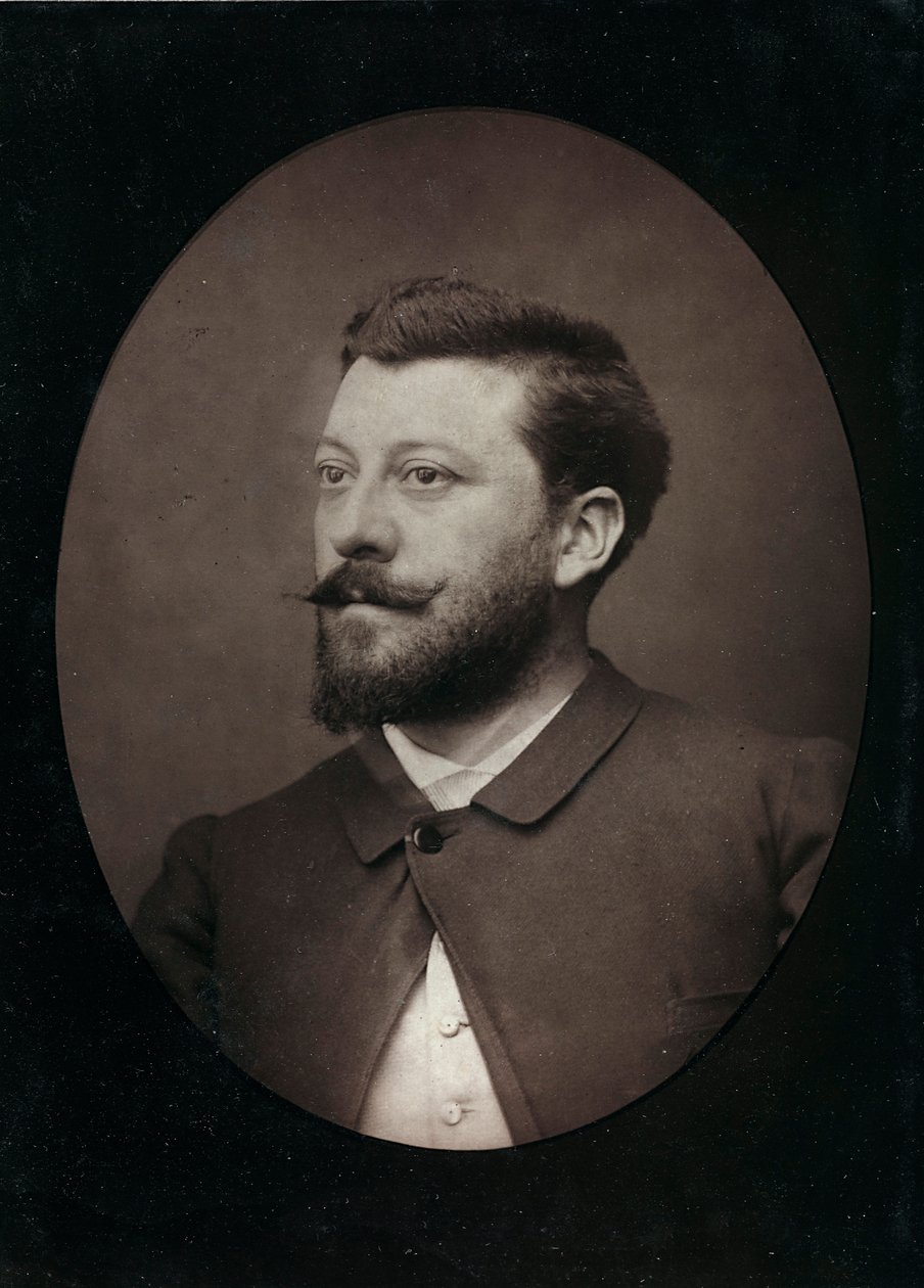 الألبوم الفني والسيرة الذاتية ، السنة السادسة ، صالون 1885 ؛ صورة للرسام الفرنسي Morot Aimé (1850؟ 1913) بواسطة تشارلز ميشيلز