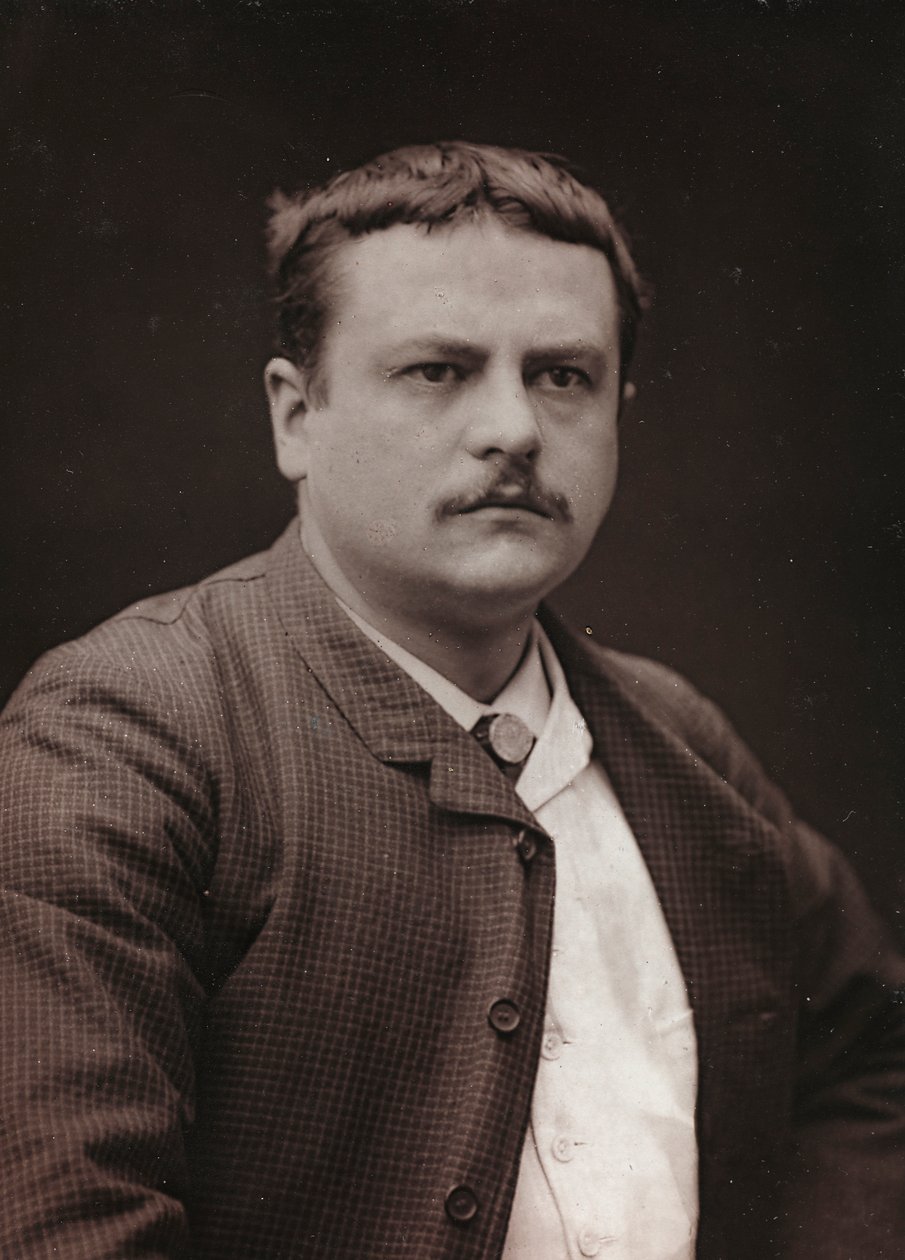 الألبوم الفني والسيرة الذاتية ، السنة السادسة ، صالون 1885 ؛ صورة للرسام الفرنسي Royer Lionel (1852-1926) بواسطة تشارلز ميشيلز