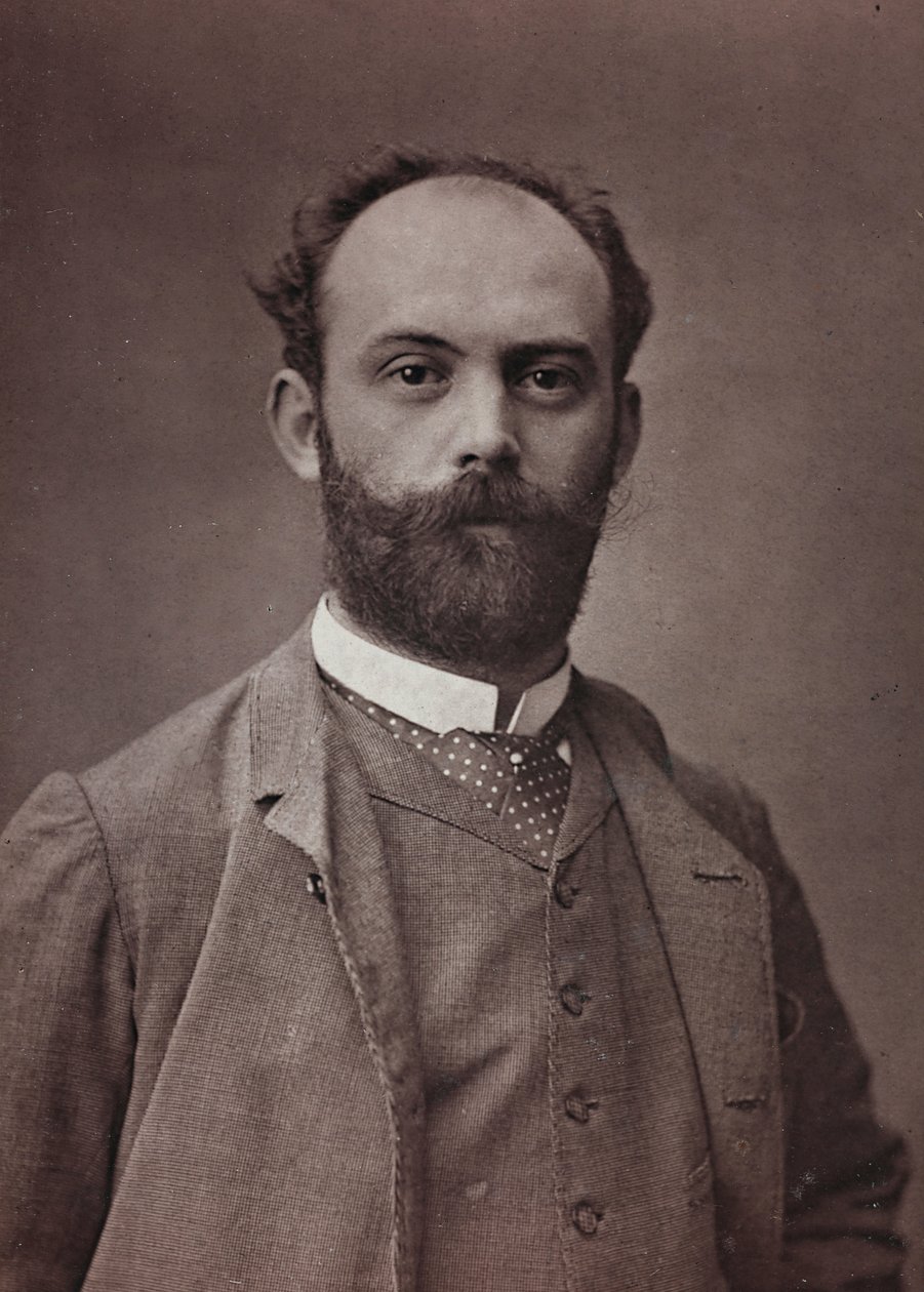 الألبوم الفني والسيرة الذاتية ، السنة السادسة ، صالون 1885 ؛ صورة للرسام الفرنسي إرنست بورديس (1852-1914) بواسطة تشارلز ميشيلز